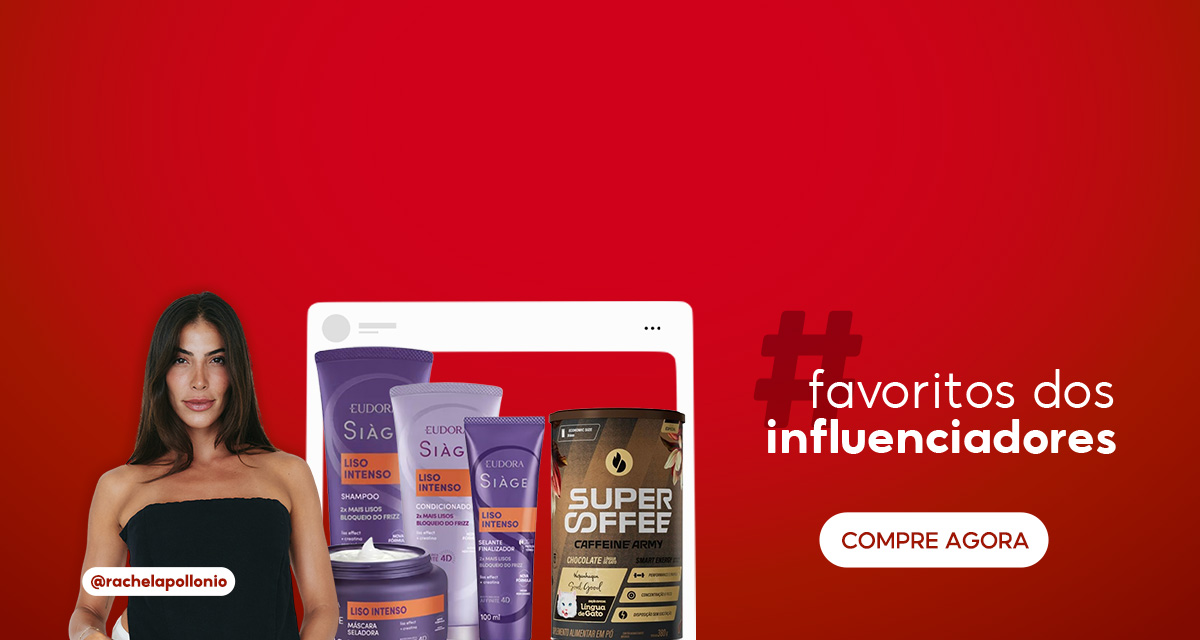 Favoritos dos influenciadores. Eudora Kit Siàge Liso Intenso. Kit 2 SuperCoffee 380 gramas. Compre agora.