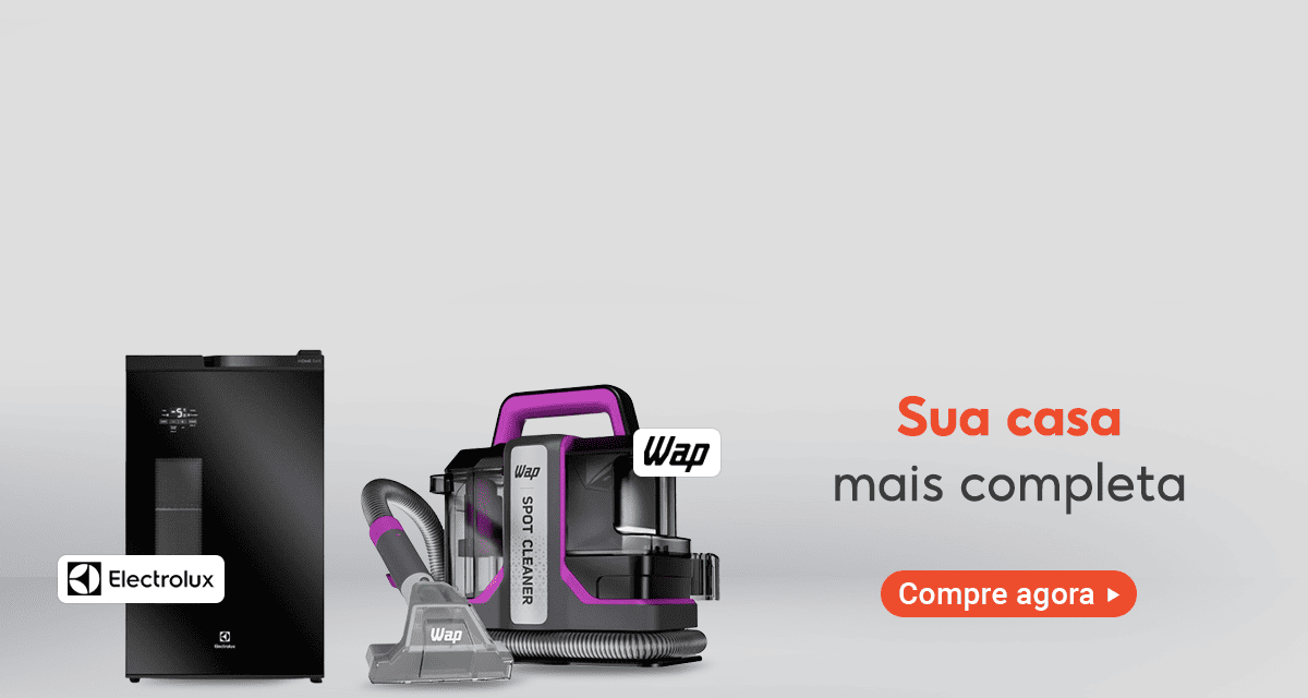 Cervejeira home bar Electrolux e extratora higienizadora portátil Wap. Sua casa mais completa. Compre agora.