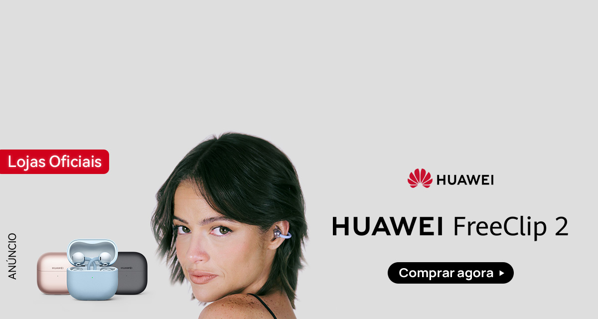 Anúncio. Lojas oficiais. Huawei. Huawei FreeClip 2. Compre agora. 