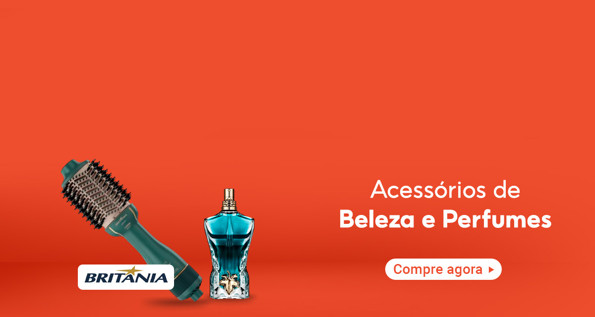 Acessórios de Beleza e Perfumes. Escova Secadora Britânia. Perfume Le Beau Jean. Compre agora. 