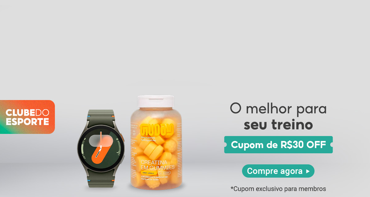Clube do esporte. O melhor para o seu treino. Cupom de 30 reais off. Compre agora.