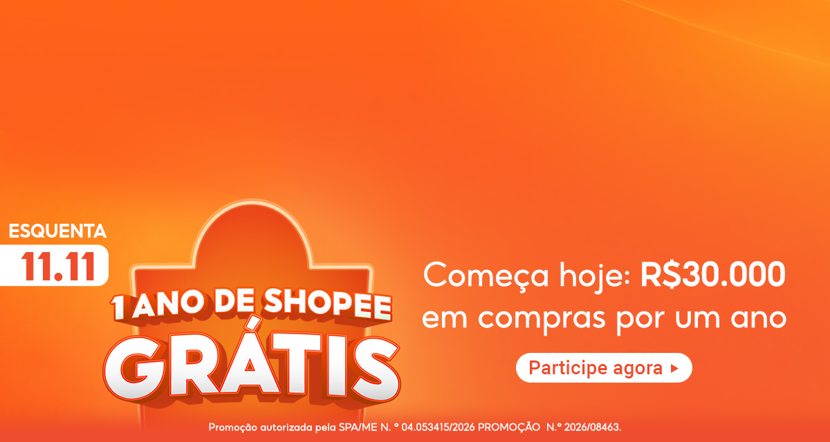Esquenta 11 do 11. 1 ano de Shopee grátis. Começa hoje: 30 mil reais em compras por um ano. Participe agora.