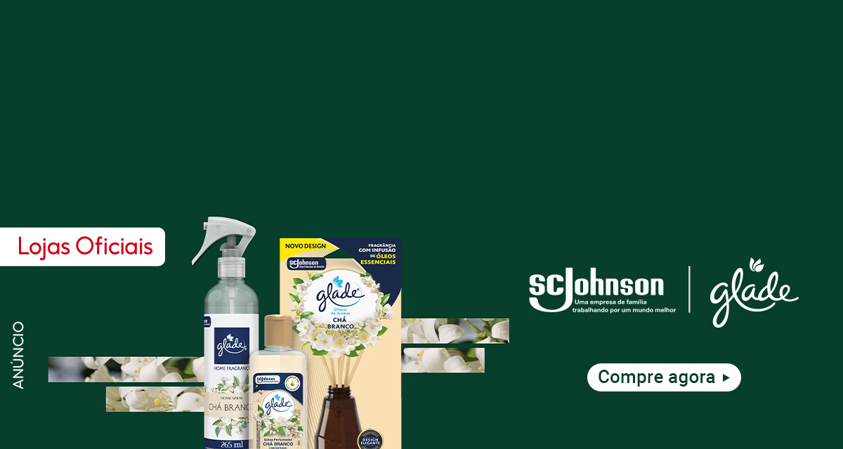 Anúncio. Lojas Oficiais. SC Johnson uma empresa da família trabalhando por um mundo melhor. Glade. Compre agora.