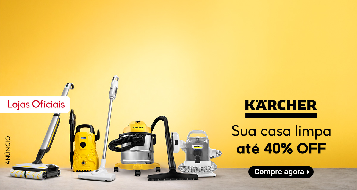 lojas oficias. karcher. sua casa limpa até 40 por cento off. compre agora.