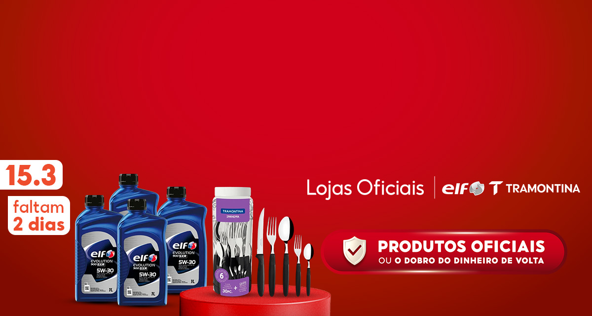 15.3. Faltam 2 dias. Lojas oficiais. Produtos oficiais ou o dobro do dinheiro de volta. 