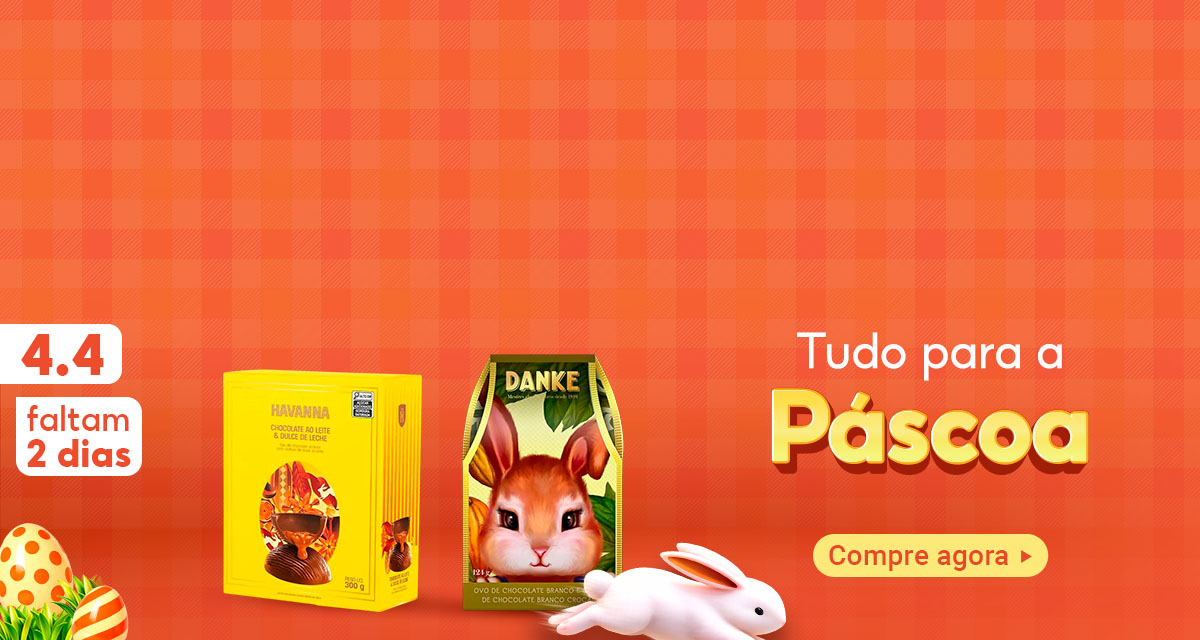 4 do 4 faltam 2 dias. Tudo para a Páscoa. Compre agora. 