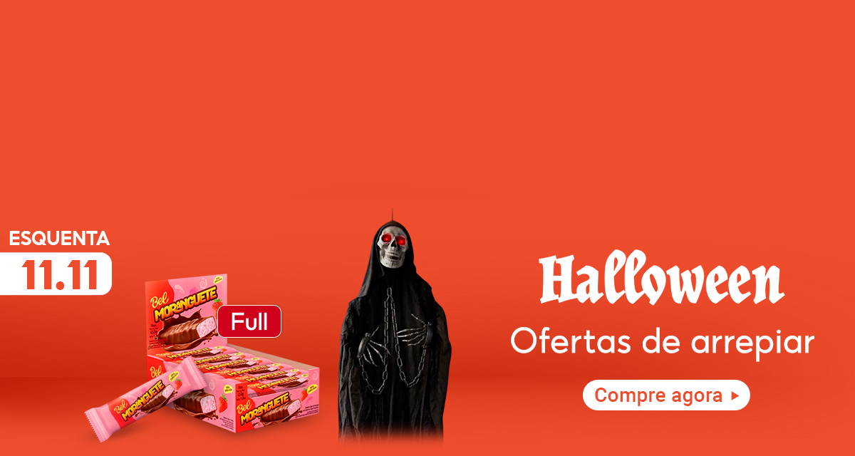 Esquenta 11 do 11. Bel Moranguete. Full. Halloween, Ofertas de arrepiar. Compre agora.