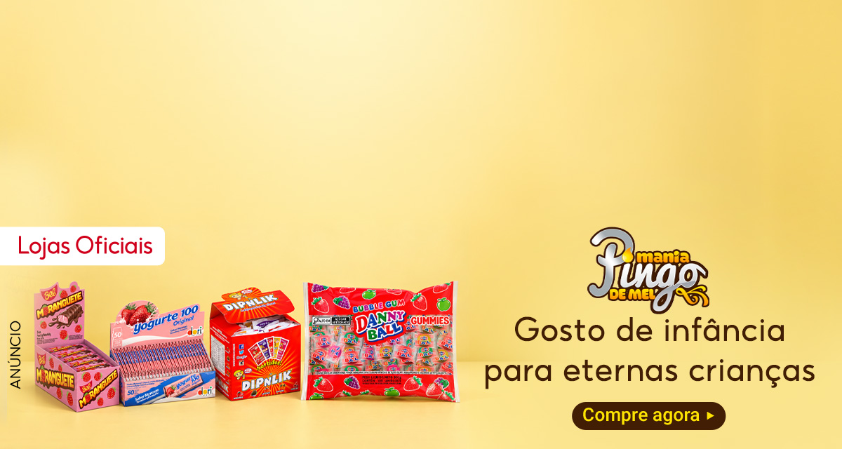 Anúncio. Lojas Oficiais. Produtos Fingo de Mel: Morangueite, Yogurte 100, Dipnlik e Danny Ball Bubble Gum Gummies. Gosto de infância para eternas crianças. Compre agora.