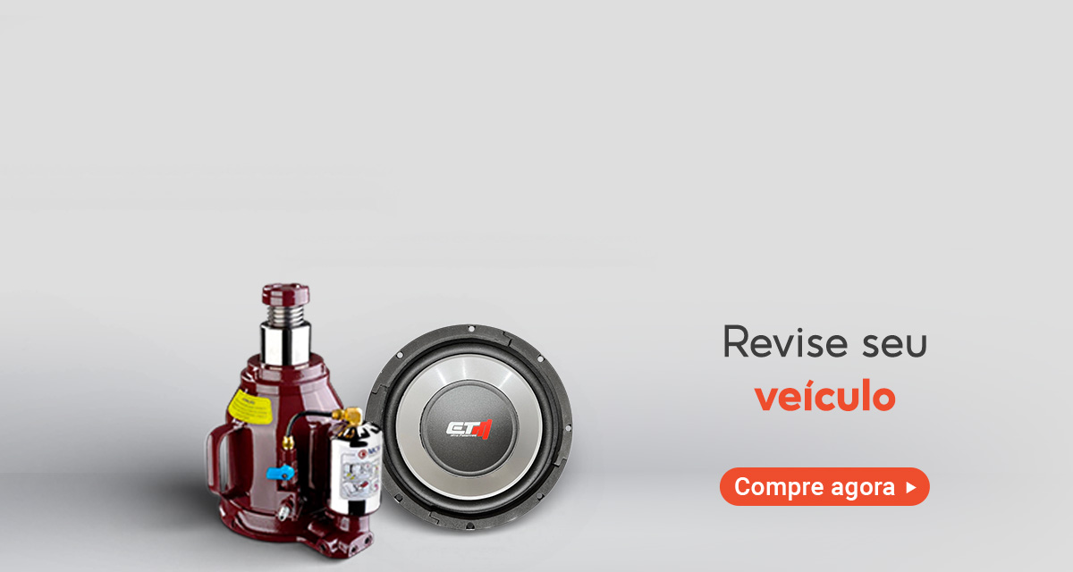Macaco garrafa hidro pneumático e subwoofer alto falante. Revise seu veículo. Compre agora.