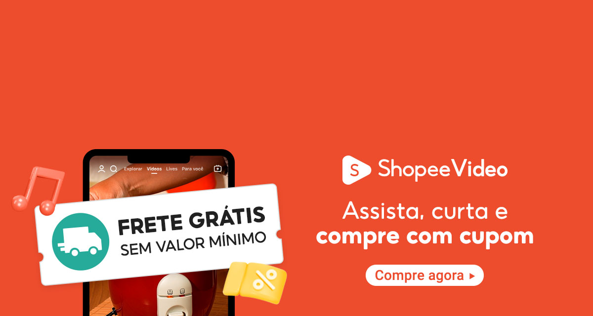 Shopee Video: assista, curta e compre com cupom. Frete grátis sem valor mínimo.