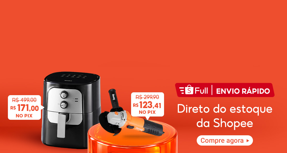 Full | Envio Rápido. Direto do estoque da Shopee. Fritadeira Elétrica sem óleo de 499,00 por 171,00 reais no Pix Esmerilhadeira e Lixadeira de R$299.90 por R$123.41 no Pix. Compre agora.