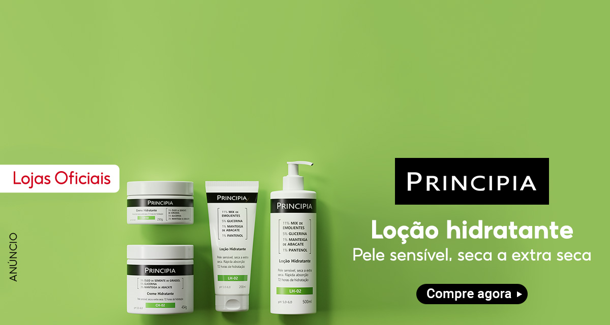 Lojas oficiais. Principia. Loção hidratante. Pele sensível, seca a extra seca. Compre agora.