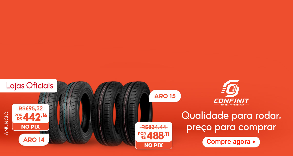 Lojas Oficiais Confinit Soluções Automotivas. Qualidade para rodar, preço para comprar. Pneu Aro 14, de 695 reais e 32 centavos por 442 reais e 16 centavos no Pix. Pneu Aro 15, de 834 reais e 44 centavos por R$488,11 no Pix. Compre agora.