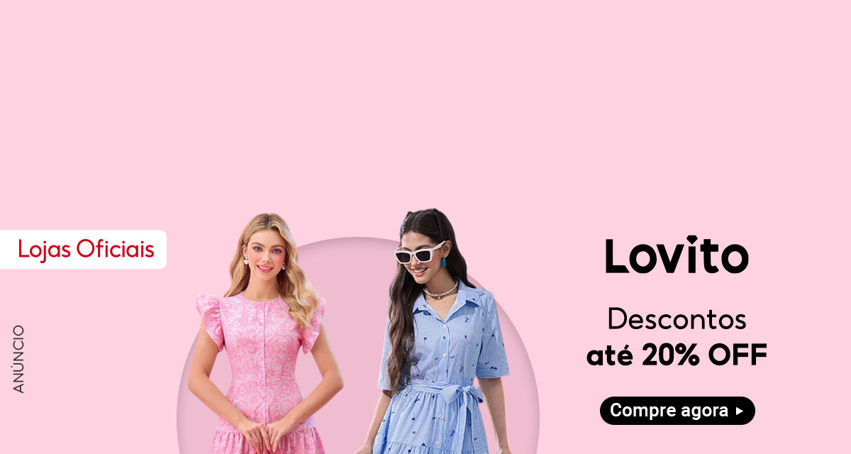 Lojas Oficiais. Lovito. Descontos até 20% off. Compre agora