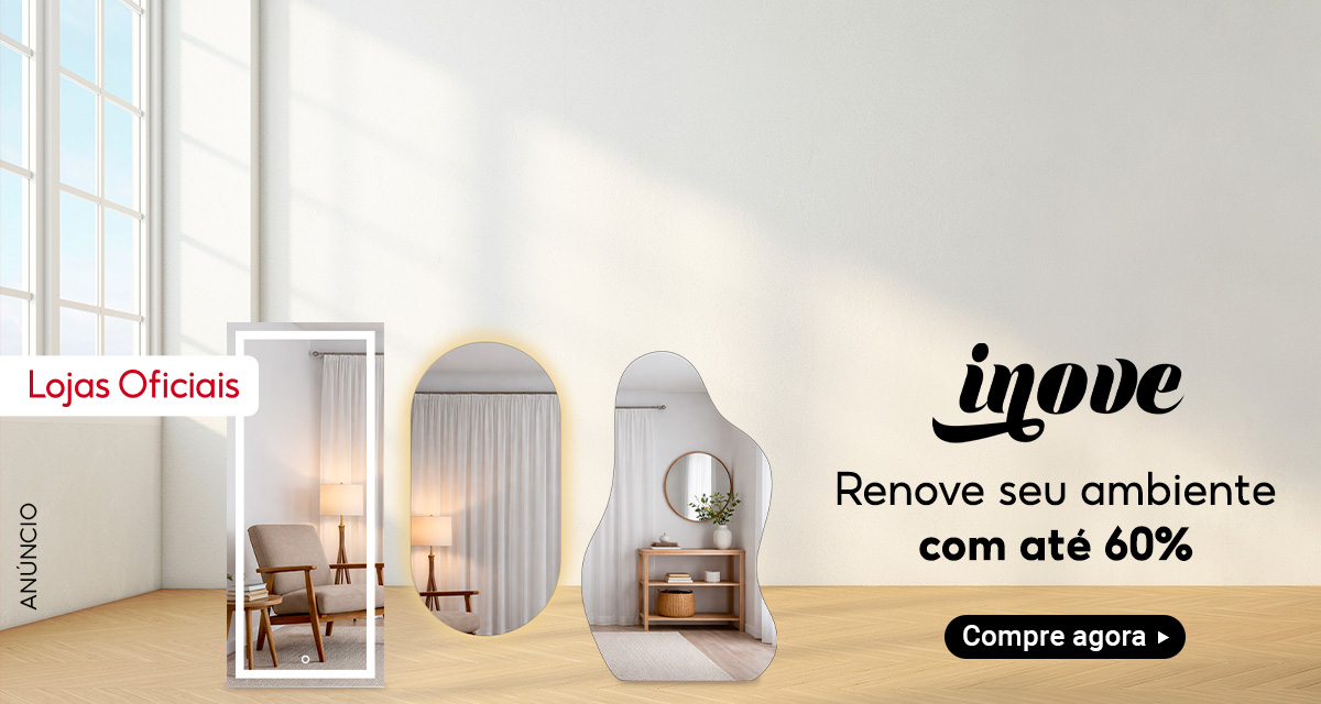 Lojas Oficiais. Inove. Renove seu ambiente com até 60 porcento de desconto.