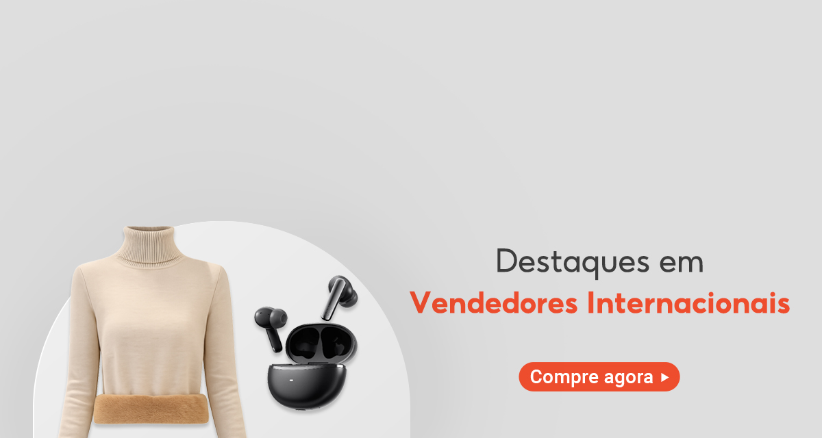 Destaques em vendedores internacionais. Compre agora. 