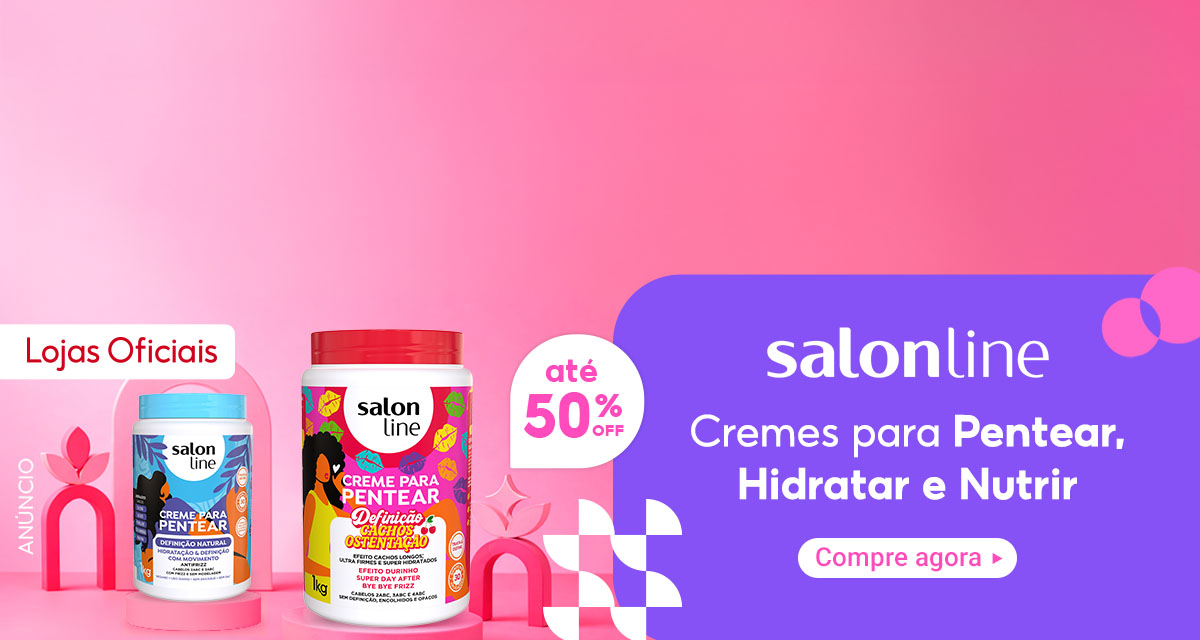 Lojas oficiais. Até 50 por cento off. Salonline. Cremes para pentear, hidratar e nutrir. Compre agora.
