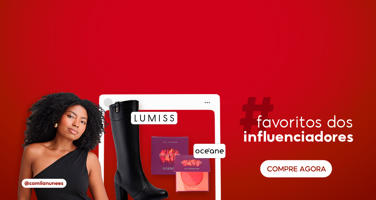 favoritos dos influenciadores. compre agora
