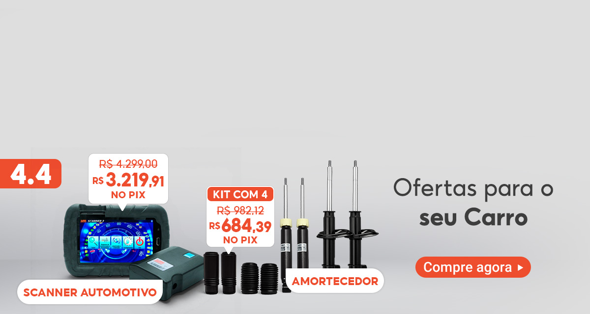 4 do 4. Ofertas para o seu Carro. Compre agora. Scanner Automotivo Raven de 4.299 reais por 3.219,91 reais no pix. Kit com 4 Amortecedores 982,12 reais por 684,39 reais no pix.