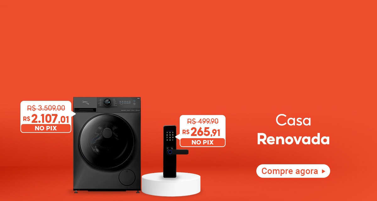 Casa Renovada. Máquina de Lavar TITANIUM,220v De 3509.00 por: 2107.01 No Pix. Fechadura Eletrônica Digital De 499.90 por 265.91 No Pix. Compre agora.