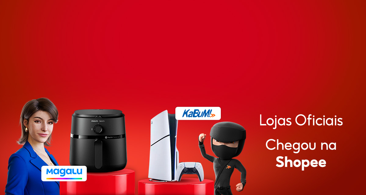 Lojas Oficiais. Chegou na Shopee Magalu e Kabum.