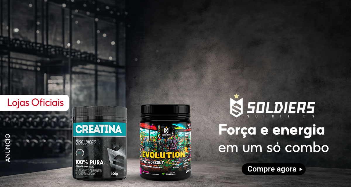 Lojas Oficiais. Soldiers Nutrition: força e energia em um só combo. Compre agora!