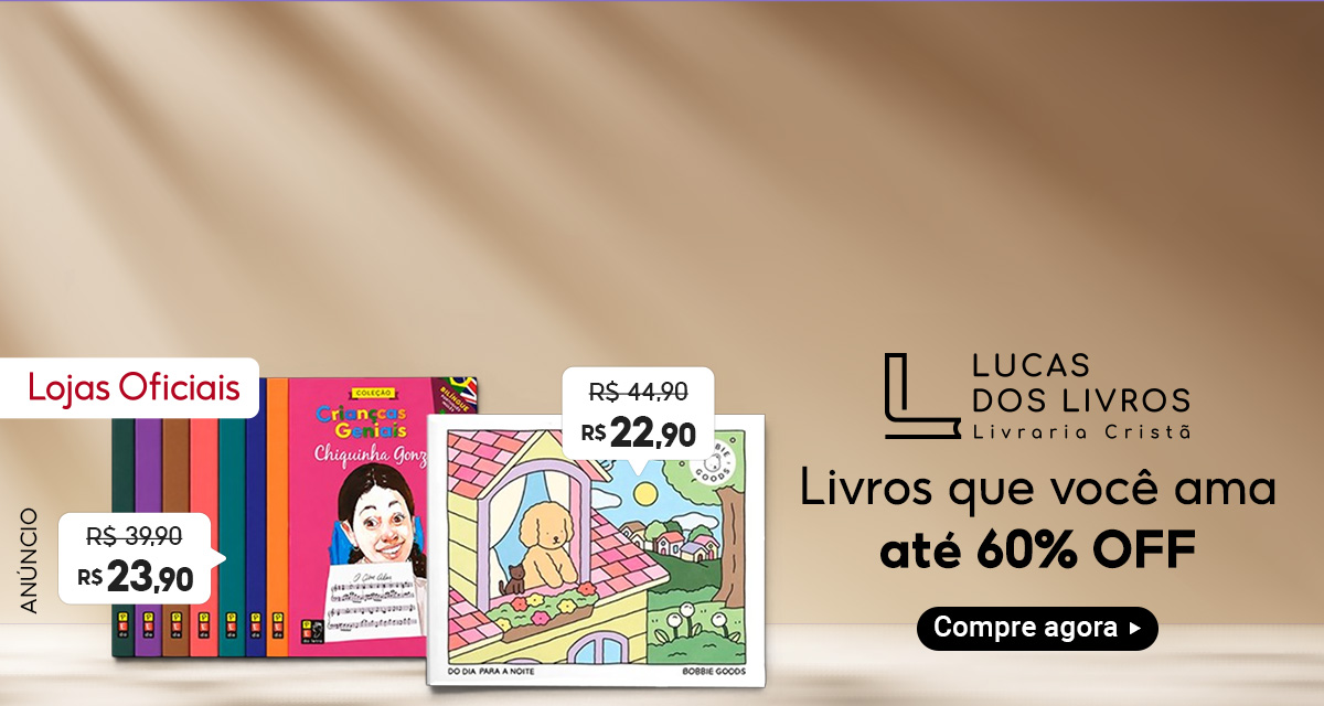 Lojas Oficiais. Coleção Crianças Geniais. Coleção Com 8 Livros Bilíngue De: 39,90 Por: 23,90 No Pix. Livro de colorir oficial Bobbie Goods De 44,90 Por 22,90 No Pix. Lucas dos livros. livraria cristã. Livros que você ama até 60% off. Compre agora