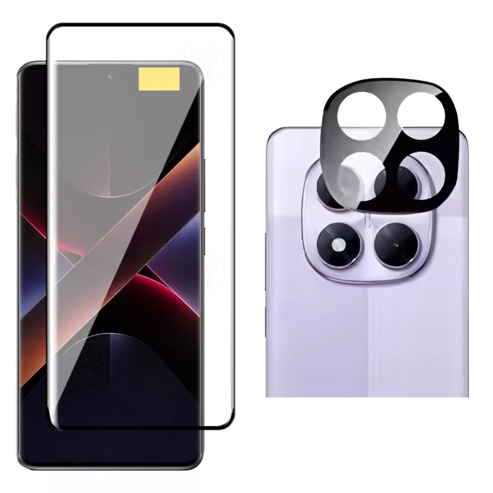Película Vidro 3d 9d Para Xiaomi Note 14 Pro 5g + Película De Câmera