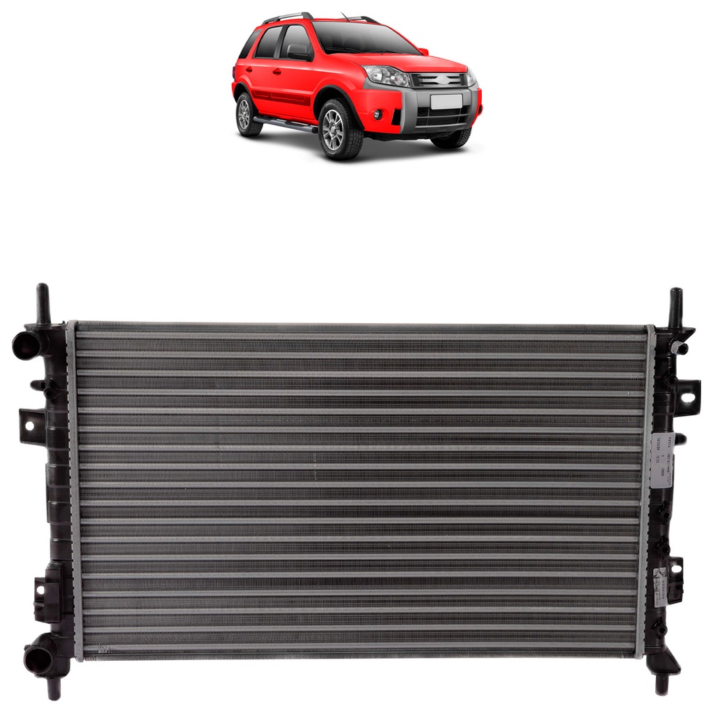 Radiador Ecosport 2005 2006 2007 2008 2009 2010 2011 2012 1.6 Flex ...