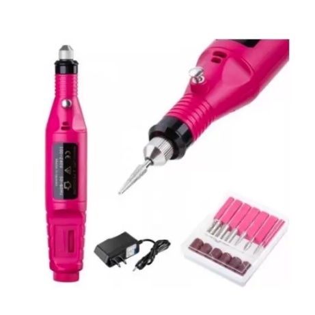 Lixadeira Unha Lixa Elétrica Profissional Bloco Motor Bivolt Gel ou Acrygel