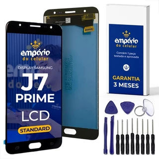 Tela J7 Prime Galaxy Compatível Samsung Display Aro Frontal Empórido do Celular Standard + Kit instalação ferramentas em Oferta na Shopee