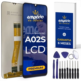 Tela A02S Galaxy Compatível Samsung Display Frontal Empórido do Celular Premium + Kit ferramentas em Oferta na Shopee
