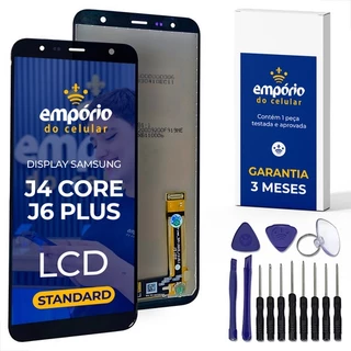 Tela J4 Core J4 Plus J6 Plus Galaxy Compatível Samsung Display Aro Frontal Empórido do Celular Standard Kit ferramentas em Oferta na Shopee