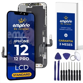 Tela Iphone 12 12 Pro Compatível Apple Display Aro Frontal Empório do Celular Standard + Kit ferramentas em Oferta na Shopee