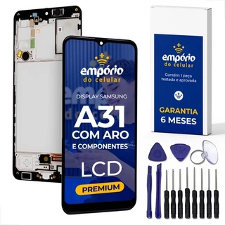 Tela A31 Galaxy Compatível Samsung Display Aro e Componentes Frontal Empórido do Celular Premium + Kit ferramentas em Oferta na Shopee