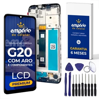 Tela Moto G20 Compatível Motorola Display Aro e Componentes Frontal Empório do Celular Premium + Kit ferramentas em Oferta na Shopee