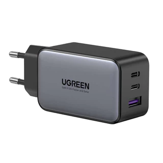 Carregador Ugreen 3 em 1 Gan X 65W Porta Usb C e Usb A