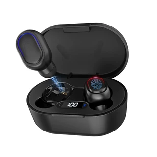 Fone de Ouvido Sem Fio 1HoraAut114n Blurtooth 5.3 Preto
