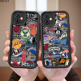 Capa iPhone 15 14 13 12 11 X XS XR 7 8 SE Pro Max Plus 2020 2022 Para Capinha Silicone Macio Normal Preto 5343 TYB