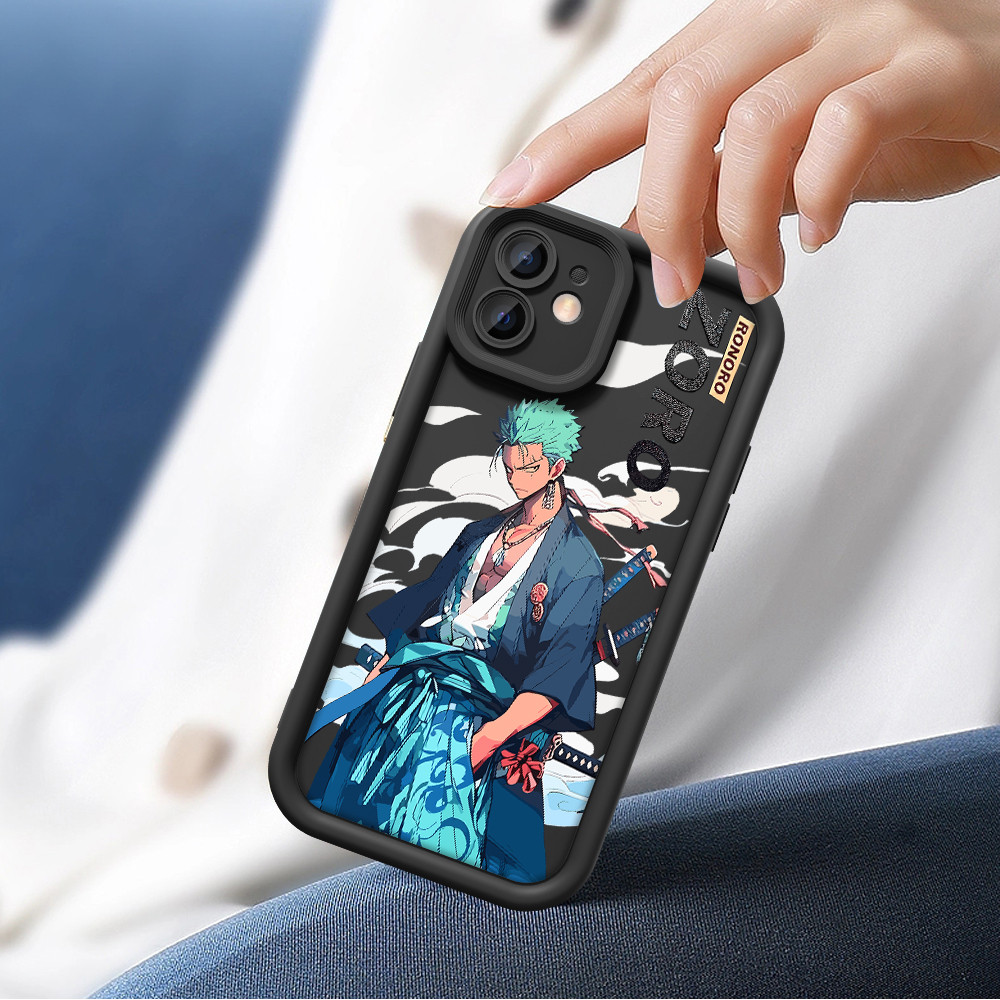 Capinha Para iPhone 7 8 Plus One Piece Luffy Zoro Capa De Celular