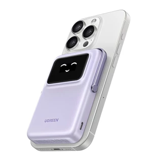 Power Bank Magnética Ugreen Uno 10000mAh Máx. 20W Roxo