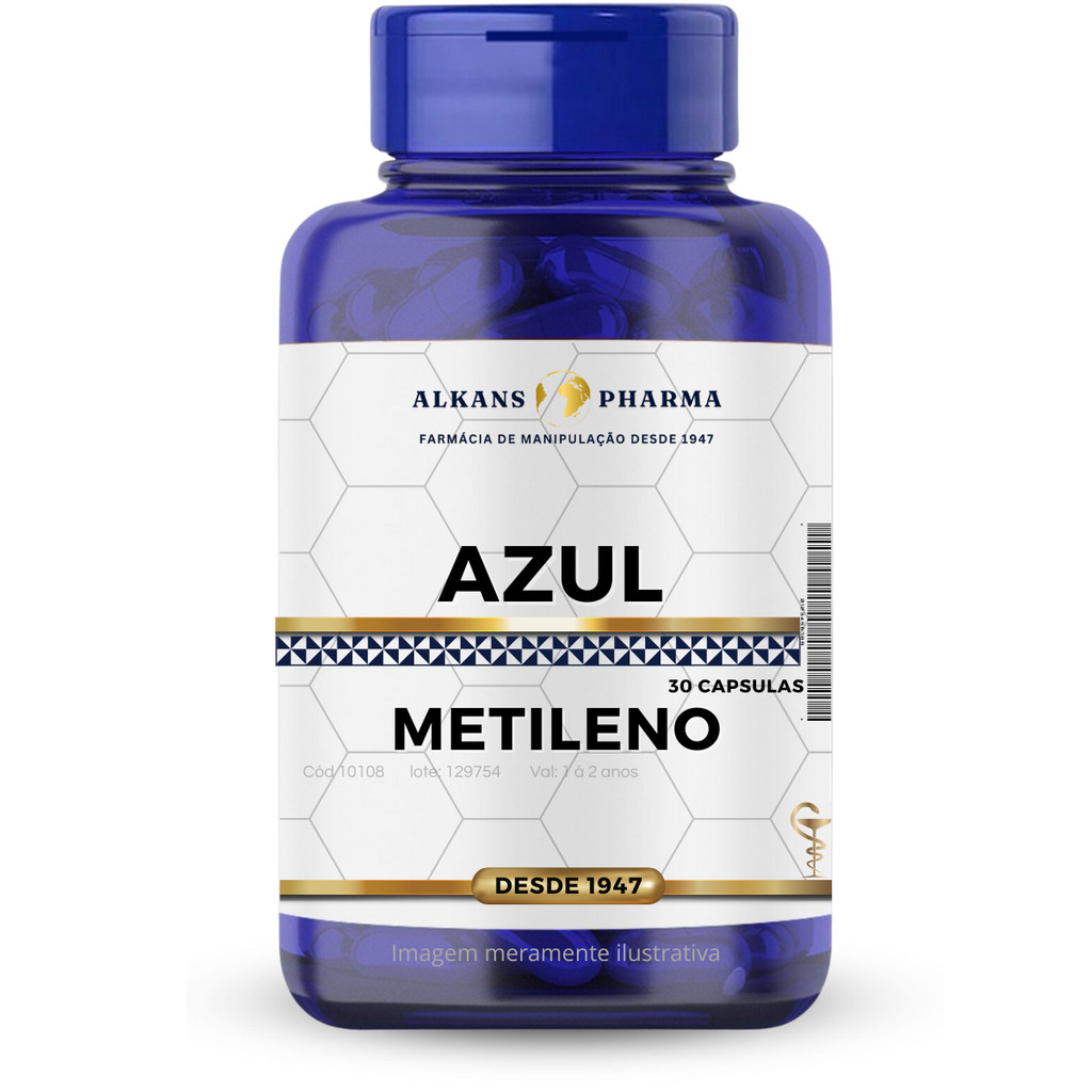 Azul Metileno 25000 MCG 90 Cápsulas + Alta Qualidade | Shopee Brasil