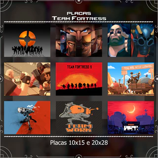 Quadro Decorativos Personalizadas Team Fortress 2