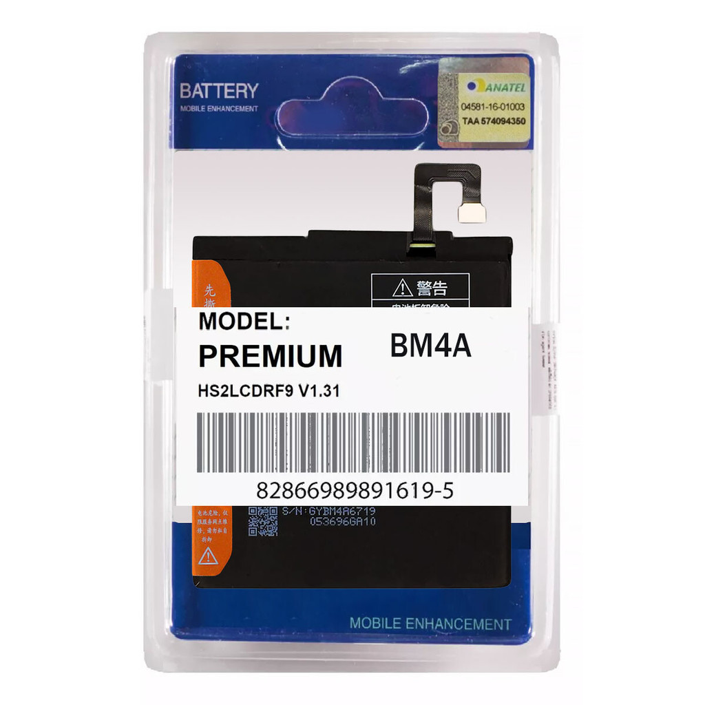 BATERIA COMPATÍVEL XIAOMI REDMI PRO BM4A NOVA + DURAÇÃO + GARANTIA ...