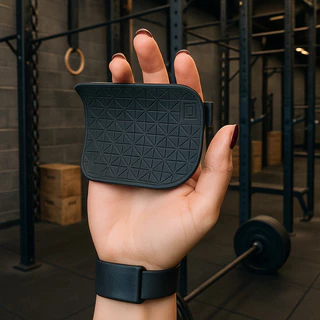 Grip Anatômico C/ Suporte No Dedo Indicador Para Treino Pesado Estilo Clean Durável