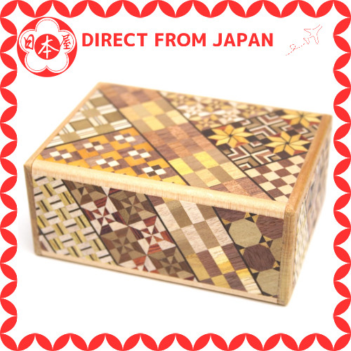 Direto do Japão] Hakone Yosegi Zaiku Secret Box Caixa de quebra