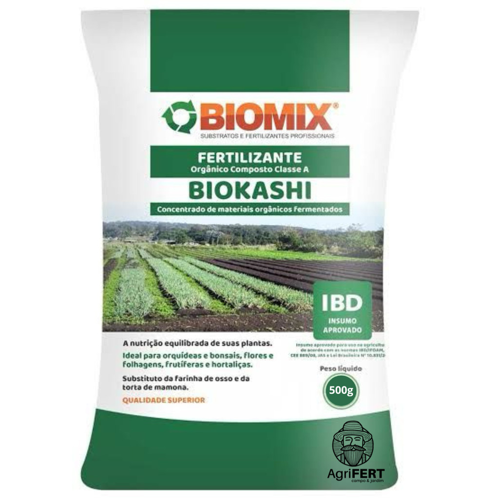 Fertilizante Orgânico Bokashi Biomix Plantas E Hortas 500g | Shopee Brasil
