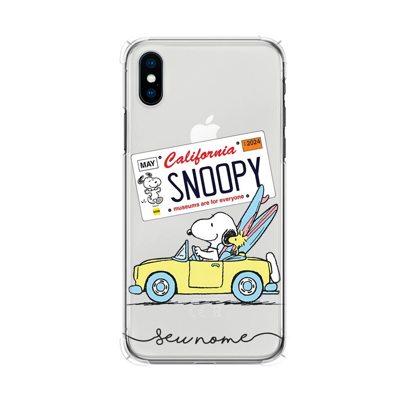 iPhone 8 Plus スヌーピー Capa/Capinha - iPhone 8 Plus - Transparente Snoopy