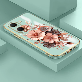 Capa Para Xiaomi Redmi Turbo 4 5G Capinha De Celular Luxo Silicone Do Telefone Caso Macia Mole Galvanizada 1622 DD