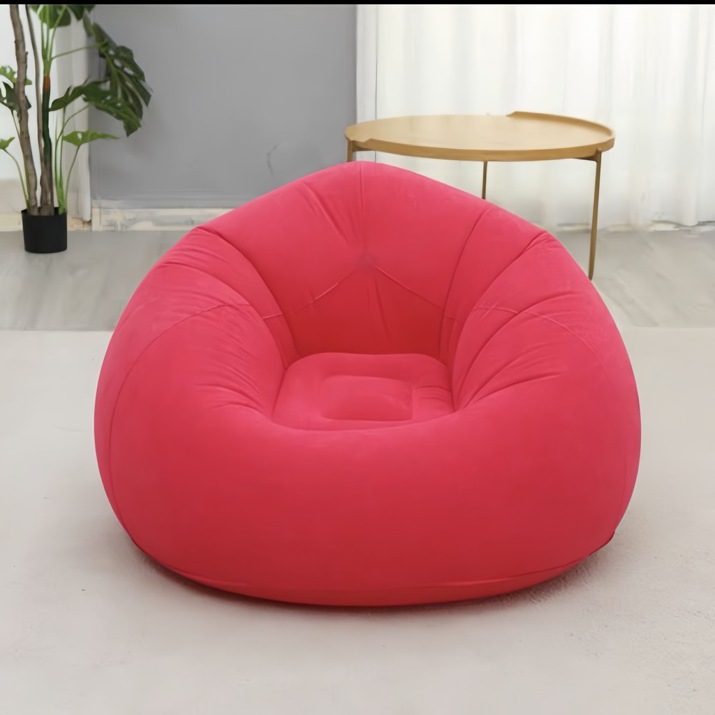 Puff Rosa Vibrante Para Sala ConfortáVel E Estiloso Embalagem ...